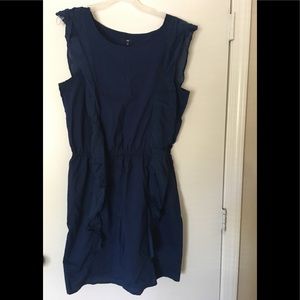 Navy blue dress.